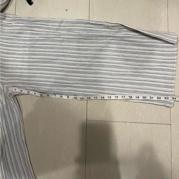 Altar’d State Linen Blend Striped Jumpsuit Size M - Picture 7 of 8